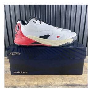 New Balance KAWHI IV Size 7.5 Mens White Black Red Low Top Basketball Shoes